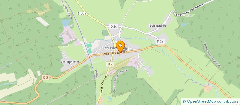 localisation de l'entreprise BIBLIOTHEQUE DE LA VALLEE DE LA BIESME à LES ISLETTES