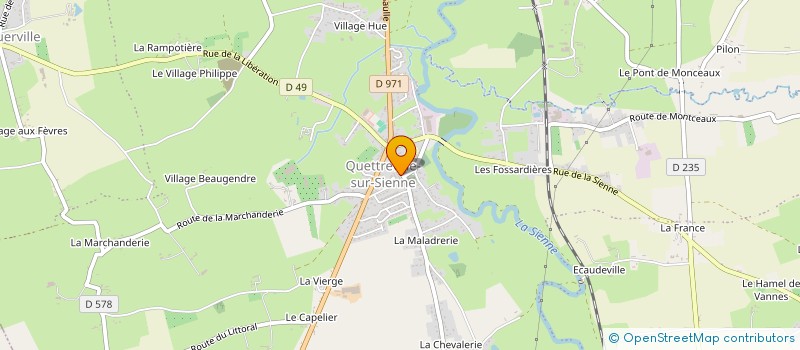 localisation de l'entreprise BIBLIOTHEQUE DE QUETTREVILLE SUR SIENNE  QUETTREVILLE-SUR-SIENNE