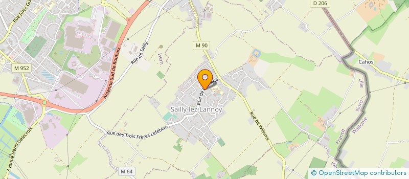 localisation de l'entreprise BIBLIOTHEQUE DE SAILLY-LEZ-LANNOY  SAILLY-LEZ-LANNOY