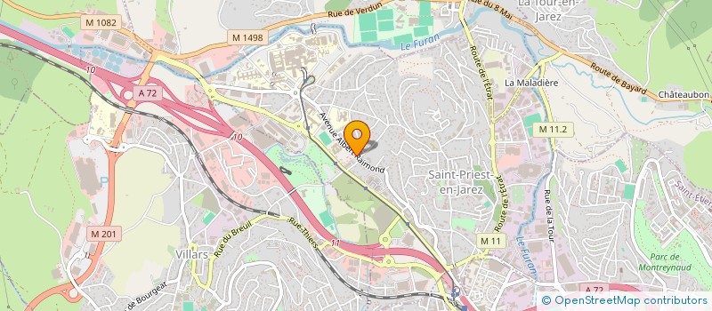 localisation de l'entreprise BIBLIOTHEQUE DES MALADES HOPITAL NORD  SAINT-PRIEST-EN-JAREZ