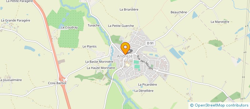 localisation de l'entreprise BIBLIOTHEQUE DU PUISET-DORE à MONTREVAULT-SUR-EVRE