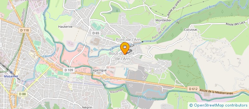 localisation de l'entreprise BIBLIOTHEQUE INTERCOMMUNALE DE L'ARN  BOUT-DU-PONT-DE-LARN