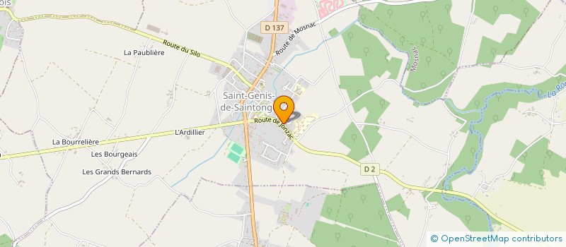 localisation de l'entreprise BIBLIOTHEQUE MEDIATHEQUE  SAINT-GENIS-DE-SAINTONGE