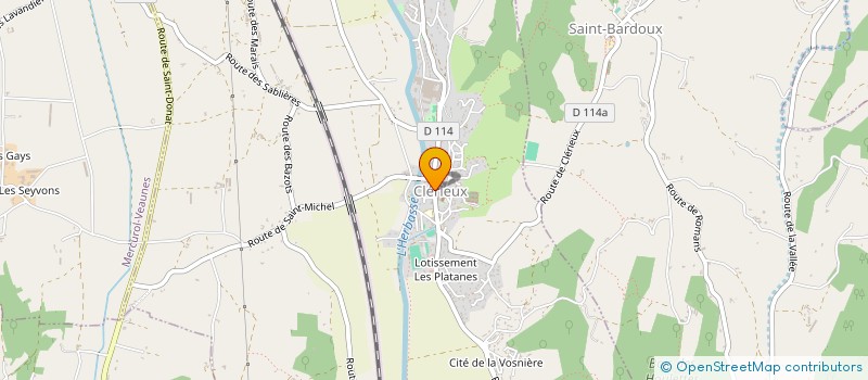 localisation de l'entreprise BIBLIOTHEQUE MUNICIPALE DE CLERIEUX  CLERIEUX