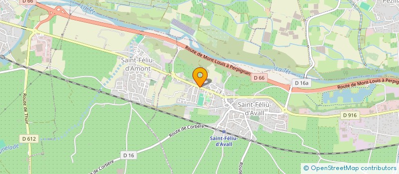 localisation de l'entreprise BIBLIOTHEQUE MUNICIPALE 'MICHEL MAURETTE'  SAINT-FELIU-D'AVALL