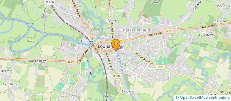 localisation de l'entreprise BIBLIOTHEQUE PEDAGOGIQUE CTRE RESSOURCES à LOUHANS