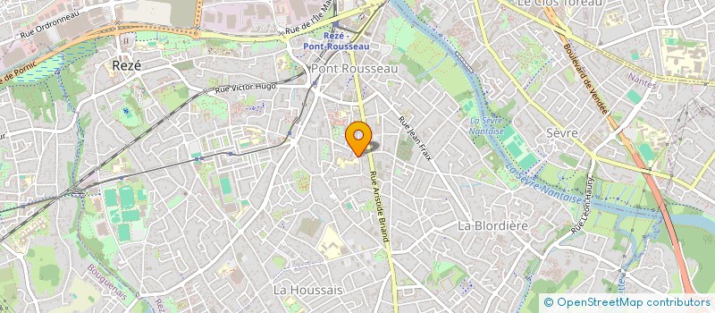 localisation de l'entreprise BIBLIOTHEQUE PEDAGOGIQUE DES ENSEIGNANTS DE LA CIRCONSCRIPTION DE REZE SUD LOIRE à REZE