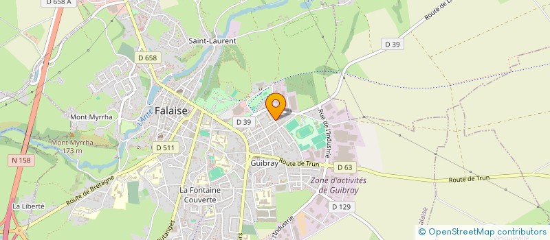 localisation de l'entreprise BIBLIOTHEQUE PEDAGOGIQUE FALAISE à FALAISE