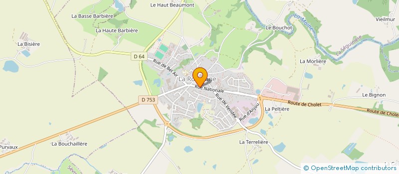 localisation de l'entreprise BIBLIOTHEQUE POINT VIRGULE  LA ROMAGNE