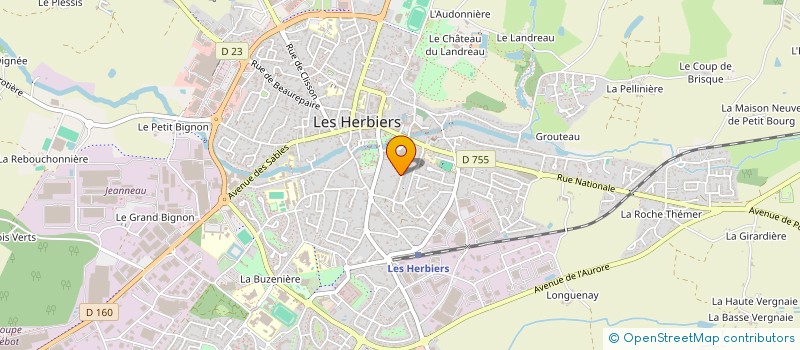 localisation de l'entreprise BIBLIOTHEQUE POUR TOUS à LES HERBIERS