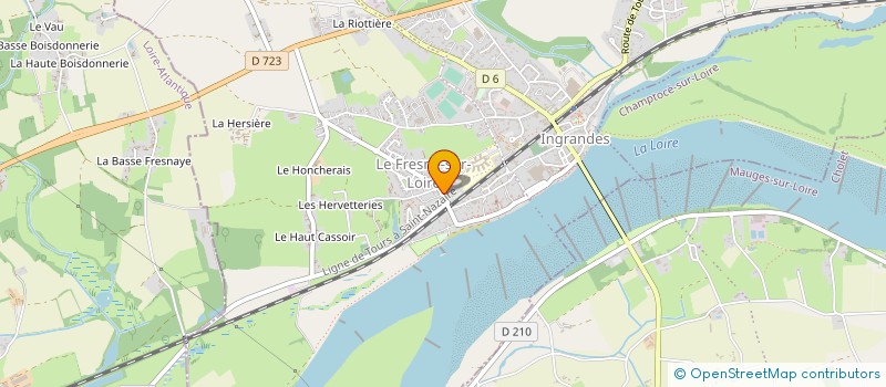 localisation de l'entreprise BIBLIOTHEQUE POUR TOUS  INGRANDES-LE-FRESNE-SUR-LOIRE