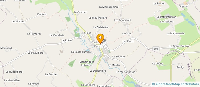 localisation de l'entreprise BIBLIOTHEQUE R.P.I. PREAUX - ST CYR à PERCHE-EN-NOCE