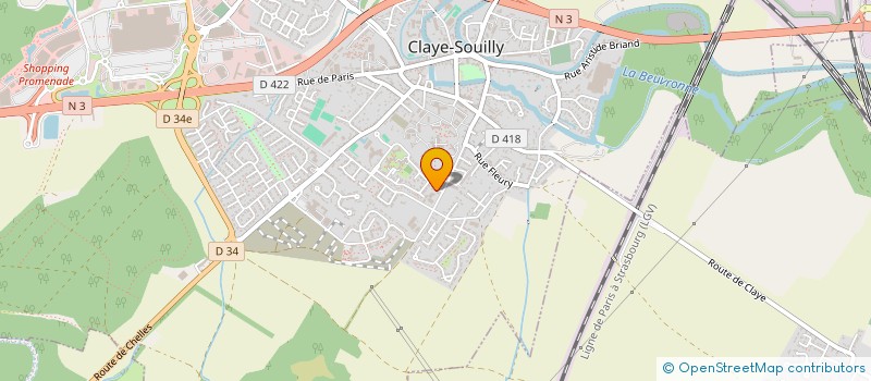 localisation de l'entreprise BIBLIOTHEQUE RESSOURCES ET INFORMATION à CLAYE-SOUILLY