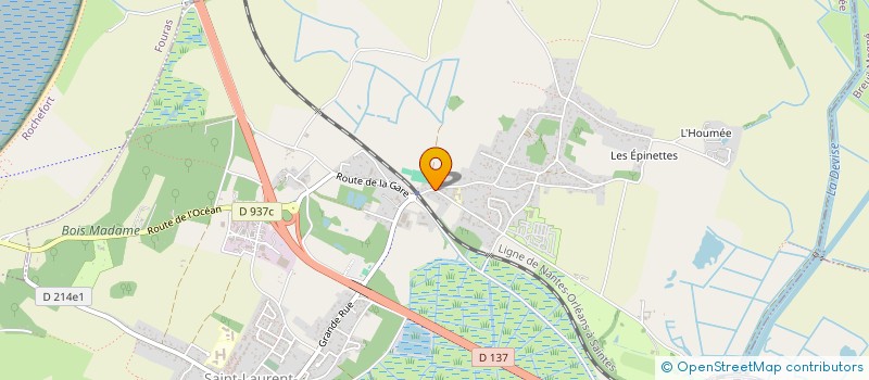 localisation de l'entreprise BIBLIOTHEQUE SAINT LAURENT DE LA PREE  SAINT-LAURENT-DE-LA-PREE