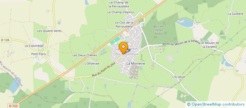 localisation de l'entreprise BIBLIOTHEQUE SAINT MARTIN DU FOUILLOUX  SAINT-MARTIN-DU-FOUILLOUX