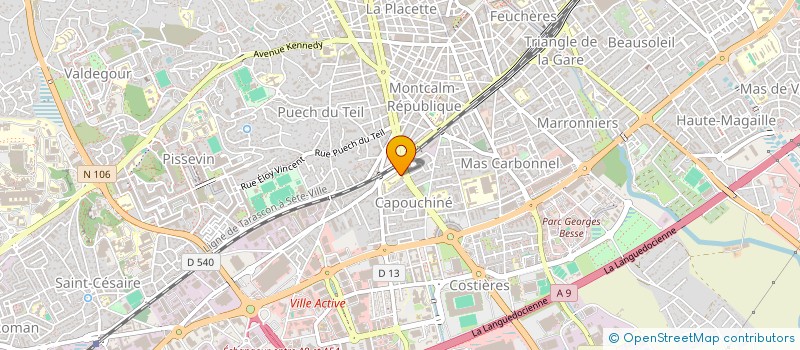 localisation de l'entreprise BIBLIOTHEQUE SCOLAIRE DEP EDUC PERMANENT à NIMES