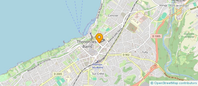 localisation de l'entreprise BIBLIOTHEQUE SCOLAIRE ET PEDAGOGIQUE DU CHABLAIS  THONON-LES-BAINS