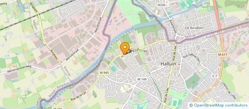 localisation de l'entreprise BIBLIOTHEQUE SVP LECTURE  HALLUIN