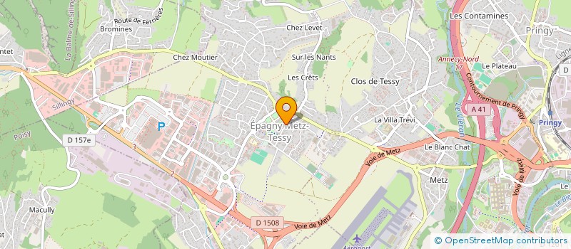 localisation de l'entreprise BIBOP  EPAGNY METZ-TESSY