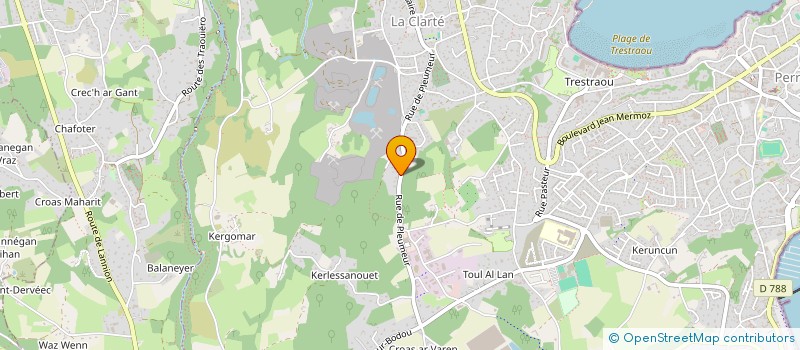 localisation de l'entreprise BIBOP CLUB à PERROS-GUIREC