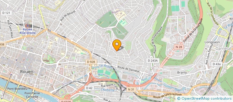 localisation de l'entreprise BIBOPE à ROUEN