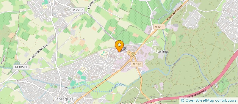 localisation de l'entreprise BIBORNE SUD  FABREGUES