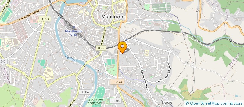 localisation de l'entreprise BIBOU à MONTLUCON