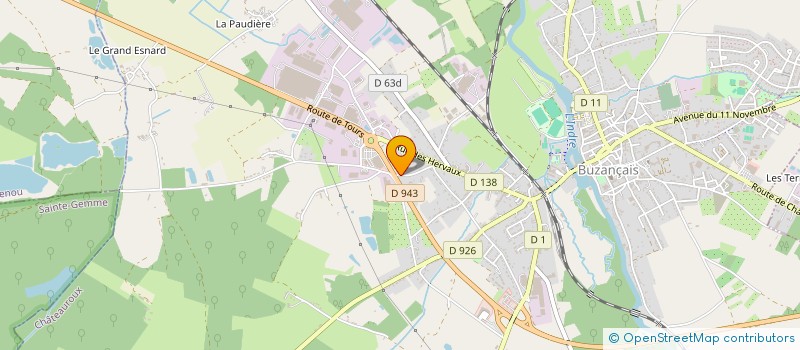 localisation de l'entreprise BIBUS à BUZANCAIS