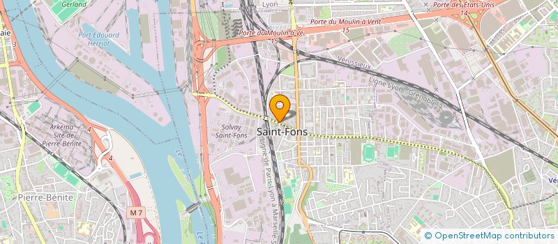 localisation de l'entreprise BIBUS  SAINT-FONS