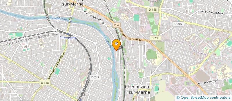localisation de l'entreprise BIC-DISTRIBUTION à CHENNEVIERES-SUR-MARNE