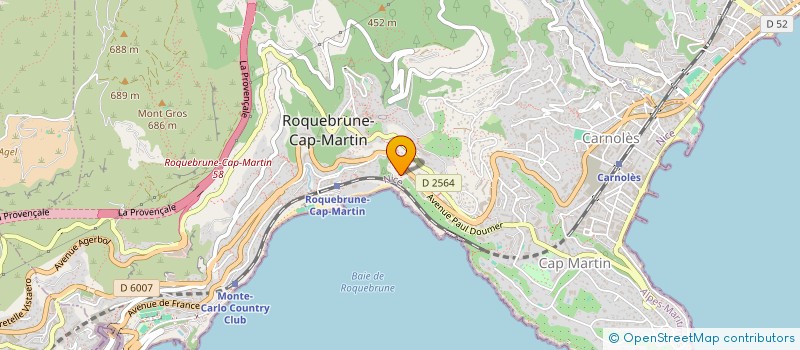 localisation de l'entreprise BICA à ROQUEBRUNE-CAP-MARTIN