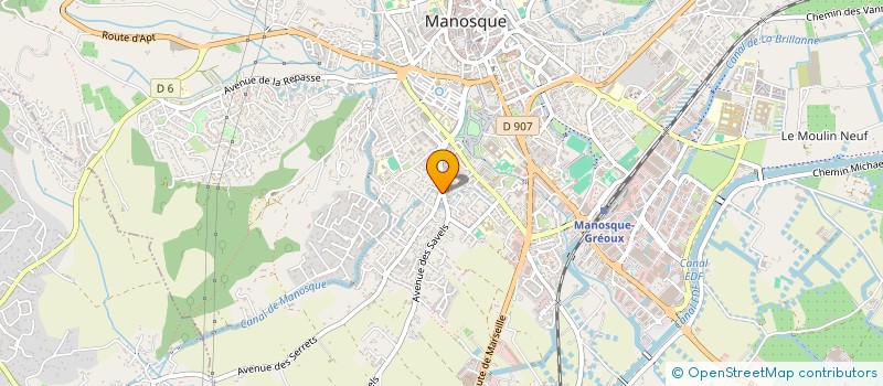 localisation de l'entreprise BICAIS & ASSOCIES à MANOSQUE