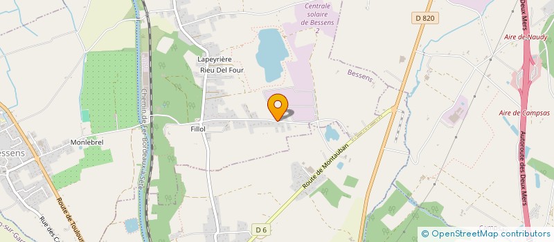 localisation de l'entreprise BICARD  CANALS