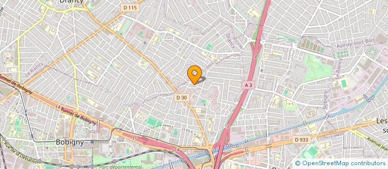 localisation de l'entreprise BICAZ  BOBIGNY