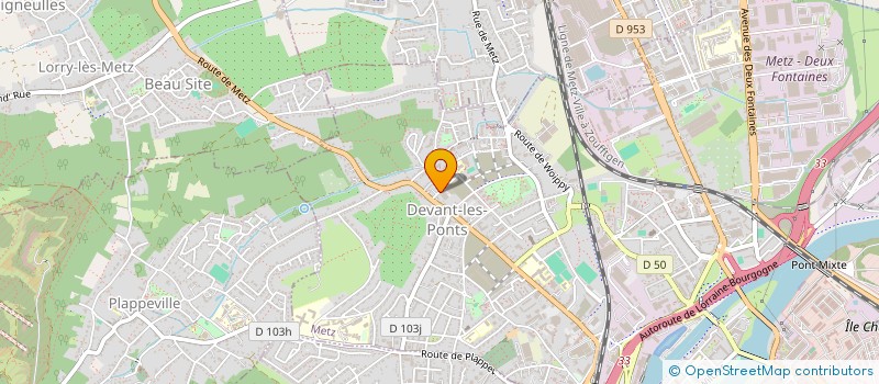 localisation de l'entreprise BICE BAT  METZ