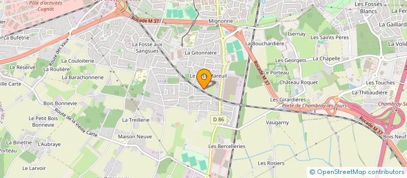 localisation de l'entreprise BICEPS  JOUE-LES-TOURS