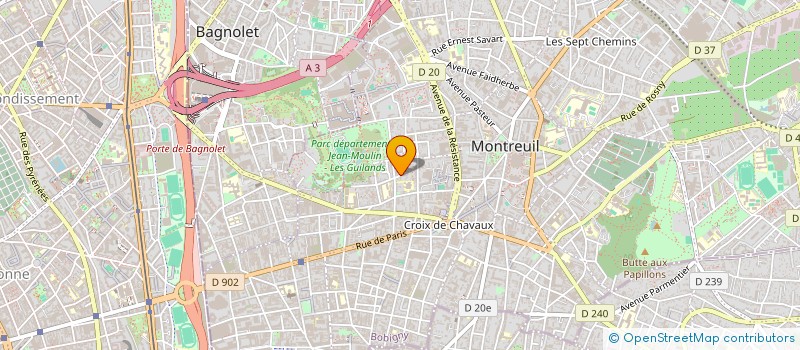 localisation de l'entreprise BICHA à MONTREUIL