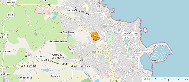 localisation de l'entreprise BICHE  SAINT-QUAY-PORTRIEUX