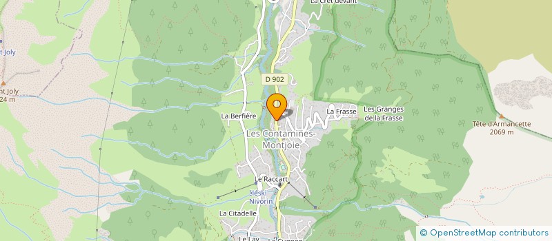 localisation de l'entreprise BICHE à LES CONTAMINES-MONTJOIE