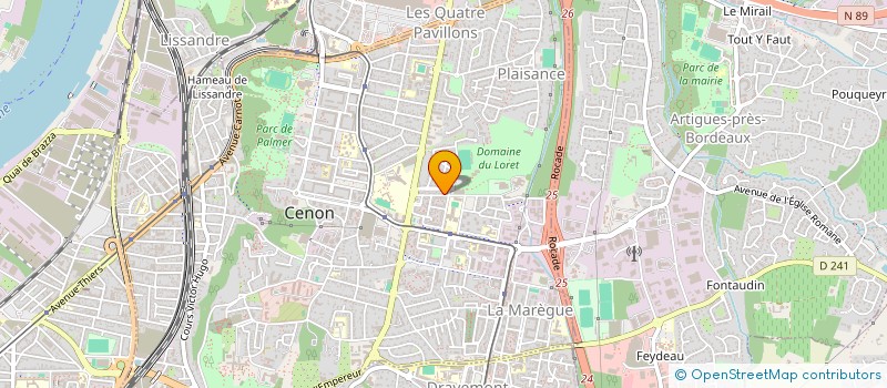 localisation de l'entreprise BICHE D'OR ASSOC-CAVAILLES ANIMATION à CENON