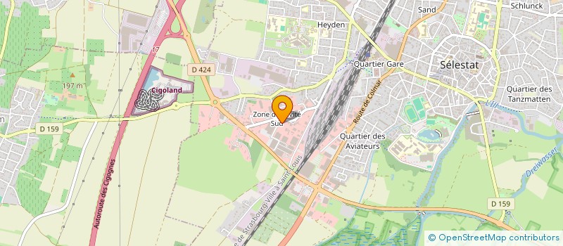 localisation de l'entreprise BICHETTES & CO à SELESTAT