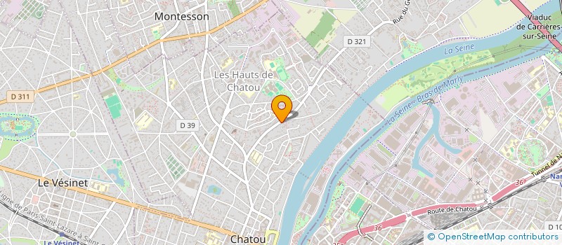 localisation de l'entreprise BICHEVILI NIVRA AOLAM  CHATOU