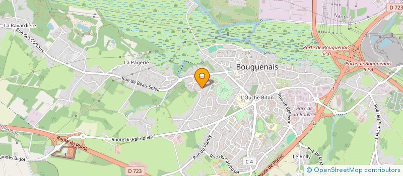 localisation de l'entreprise BICHON à BOUGUENAIS