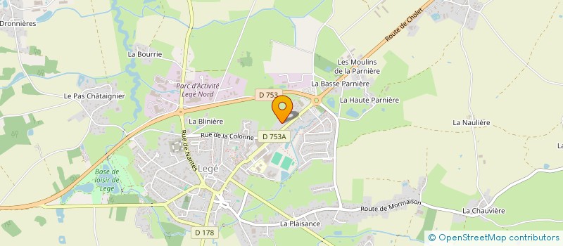 localisation de l'entreprise BICHON à LEGE