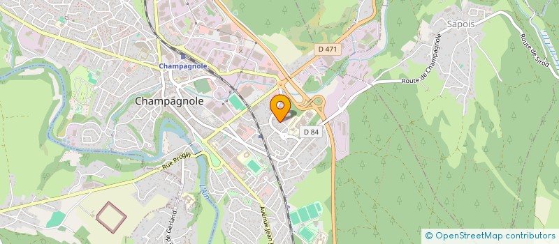 localisation de l'entreprise BICHON-CORDIER  CHAMPAGNOLE