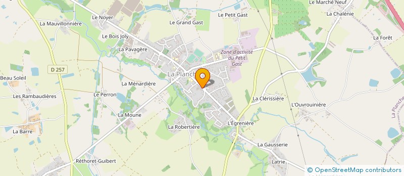 localisation de l'entreprise BICHON PERE ET FILS à LA PLANCHE