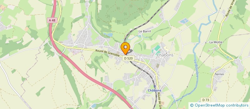 localisation de l'entreprise BICHORINE  CHABONS