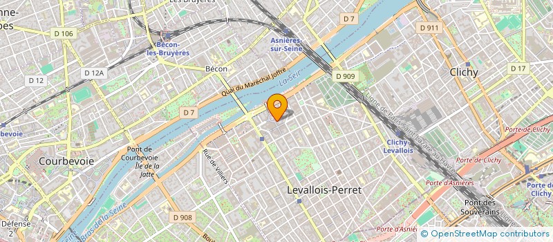 localisation de l'entreprise BICHOUL à LEVALLOIS-PERRET