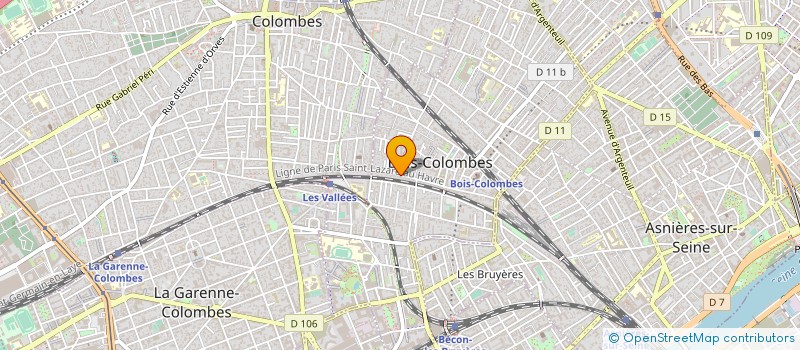 localisation de l'entreprise BICI GRAPHIC à BOIS-COLOMBES