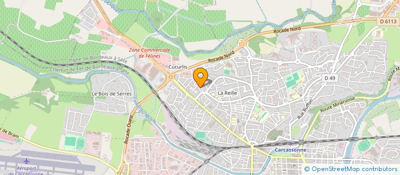 localisation de l'entreprise BICLOU à CARCASSONNE